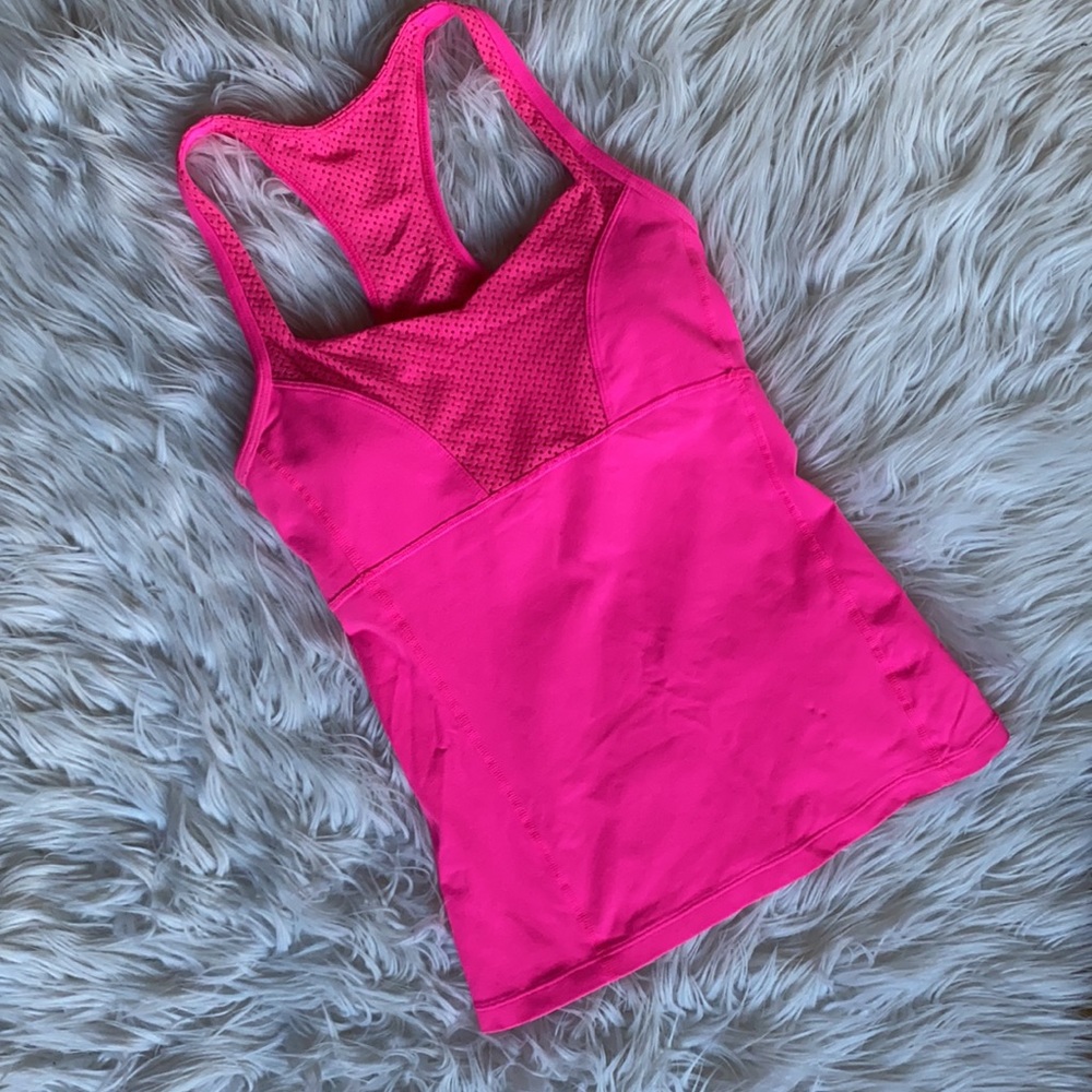 Lorna Jane Hot Pink Workout Tank